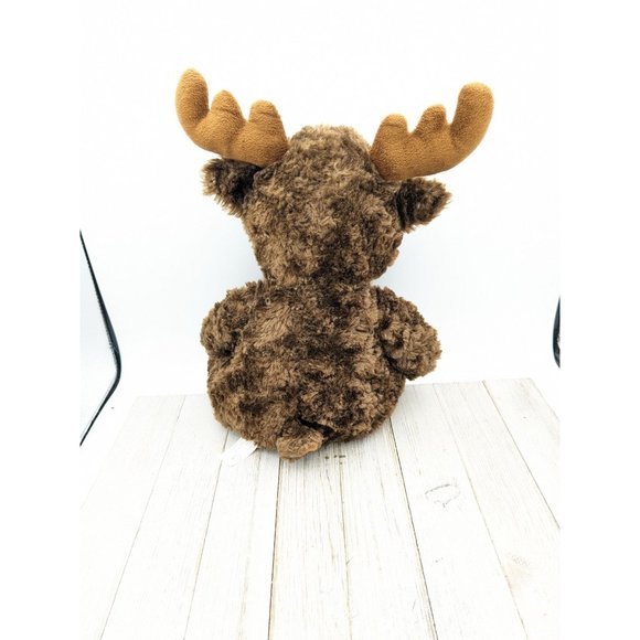 Moose Sitting up Plush Stuffed Animal Toy 12" Giftable World Brown 2014 - Picture 2 of 4
